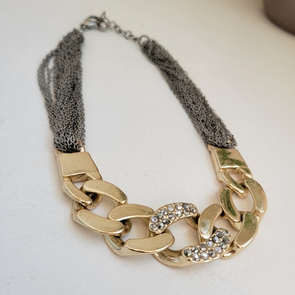 EXPRESS statement piece necklace: Gold collar - Picture 1 of 5